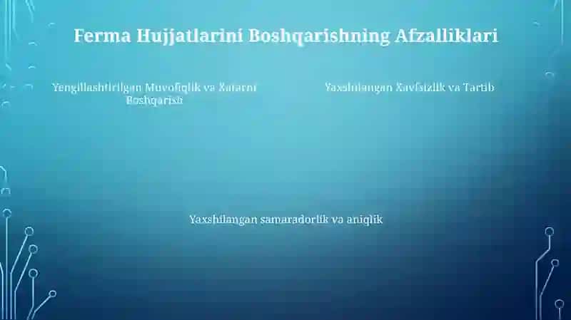 Ferma Hujjatlari 4