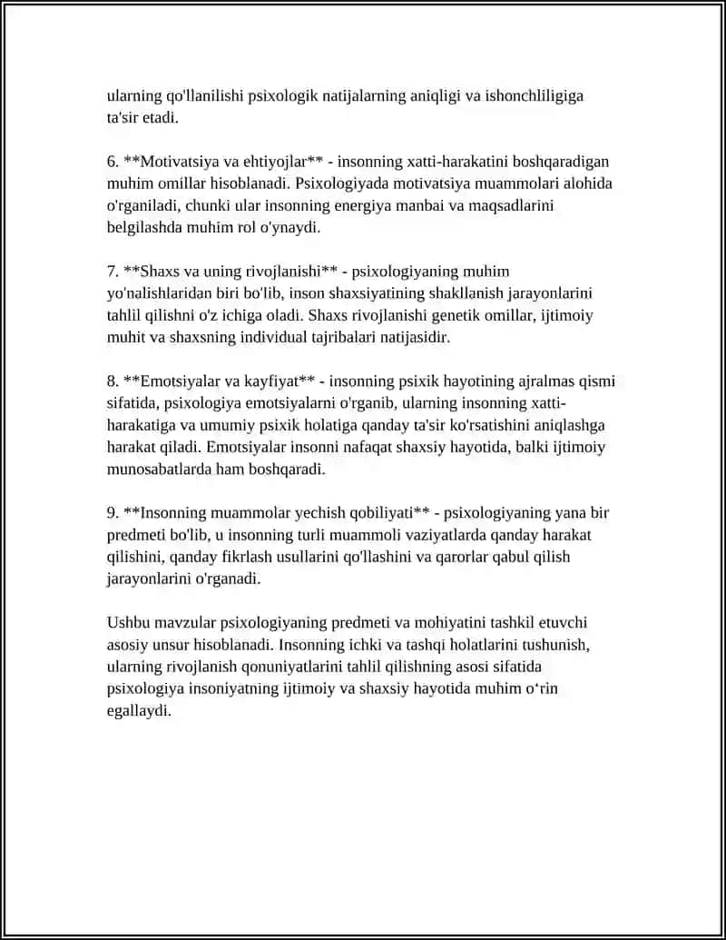 PSIXALOGIYANING PREDMETI 4