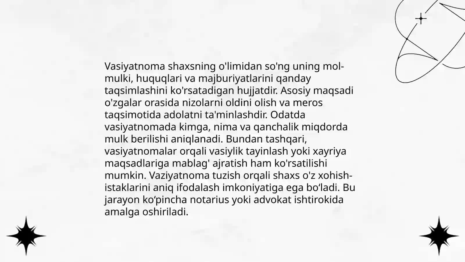 Vasiyatnoma va uning turlari 4