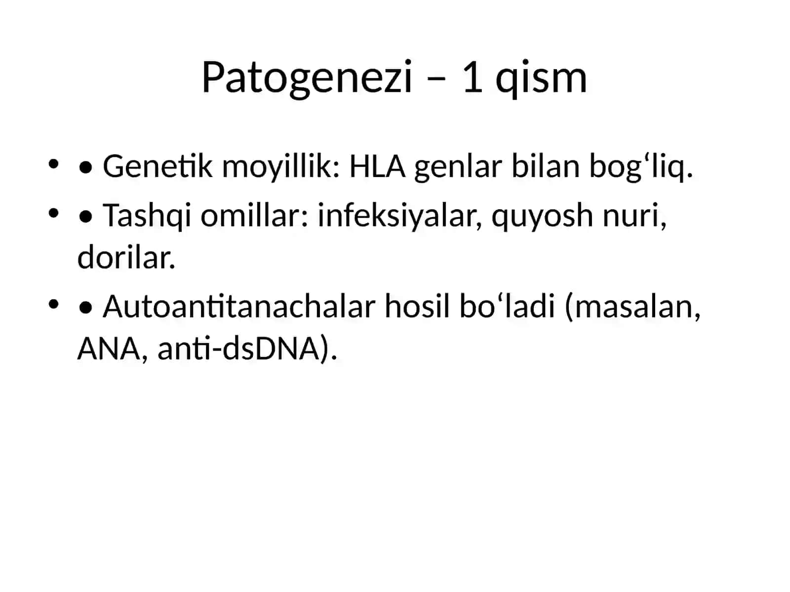 Kollagenozlar: Patogenezi va Tashxisi 4