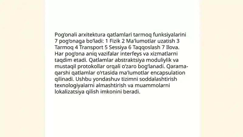 Pog‘onali arxitektura tushunchasi 4