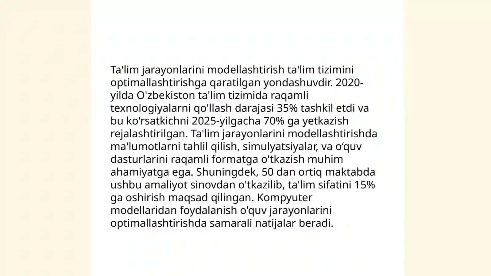 Pedagogik tadqiqotlarni modellashtirish 4