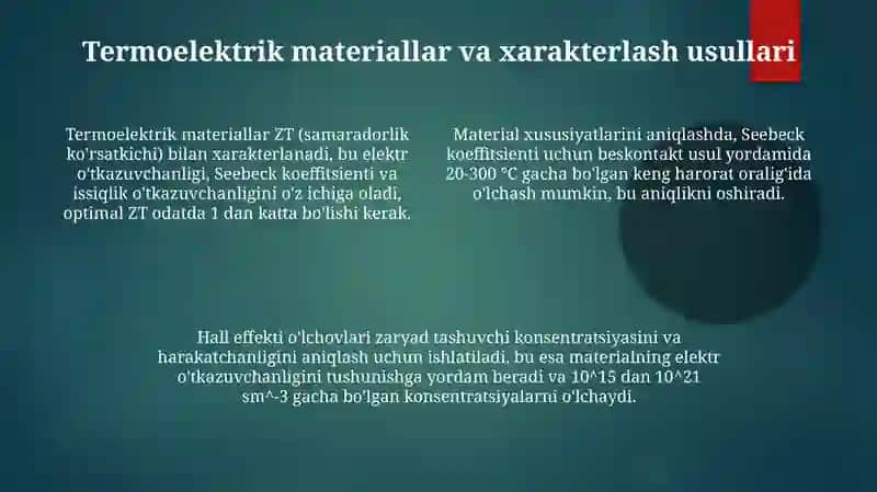 Termoelektrik hodisalar 4