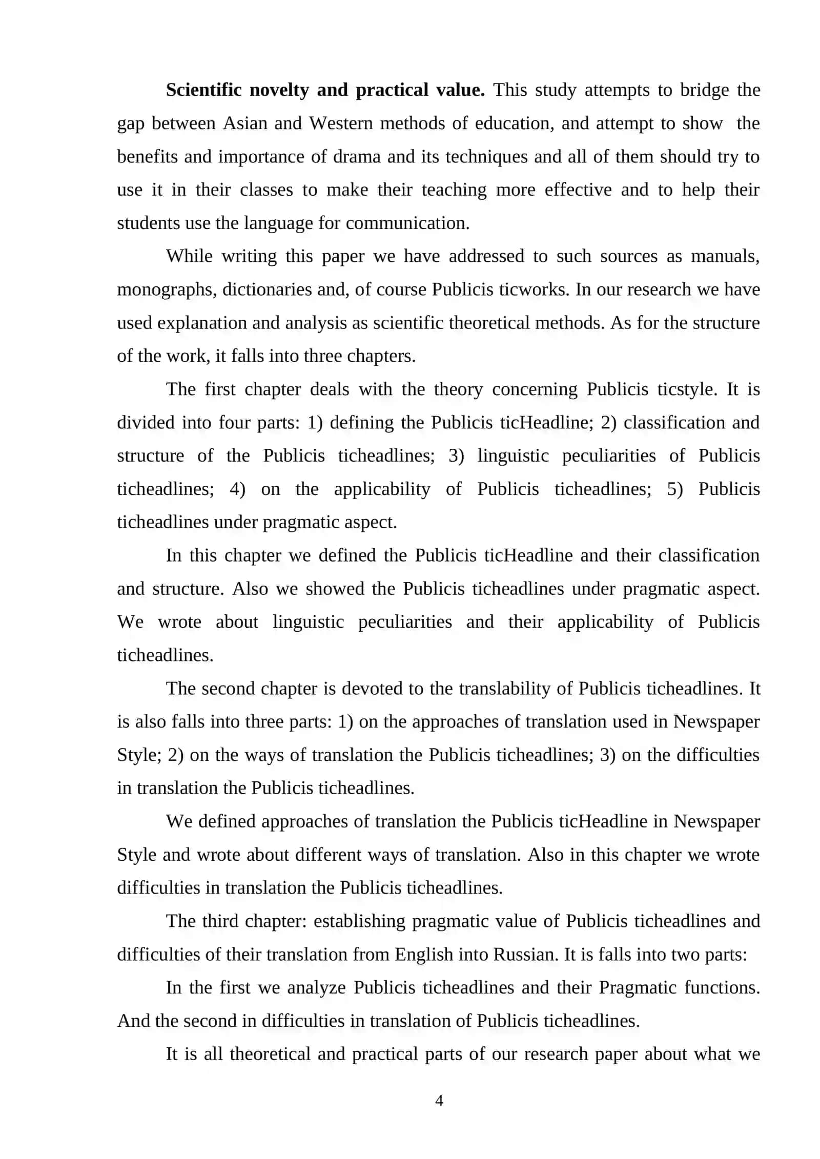 STYLISTIC PECULIARITIES OF PUBLIC SPEECHES: A COMPARATIVE ANALYSES 4