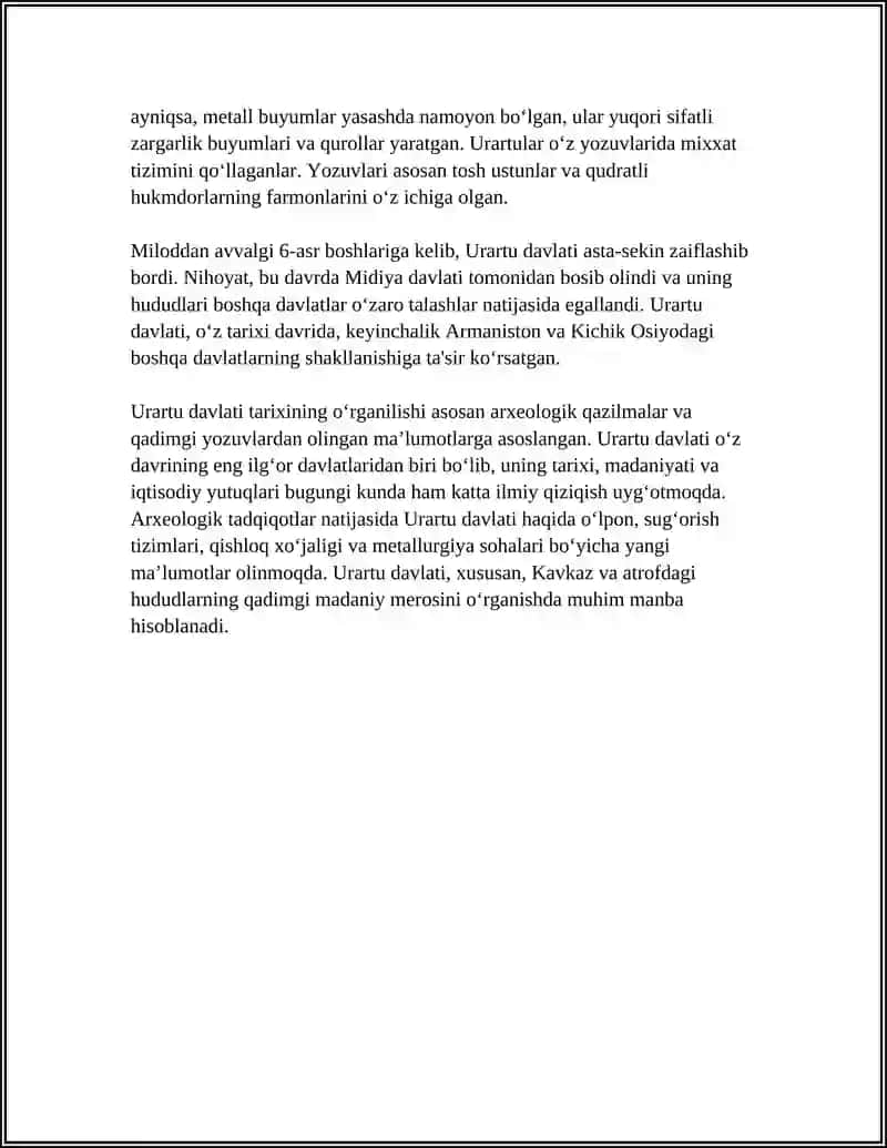 URARTU DAVLATI REFERAT 4