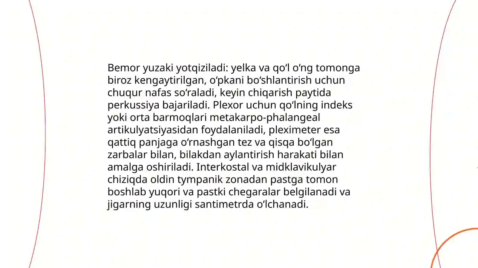 Jigar perkussiyasidagi norma va patologiyasi 4