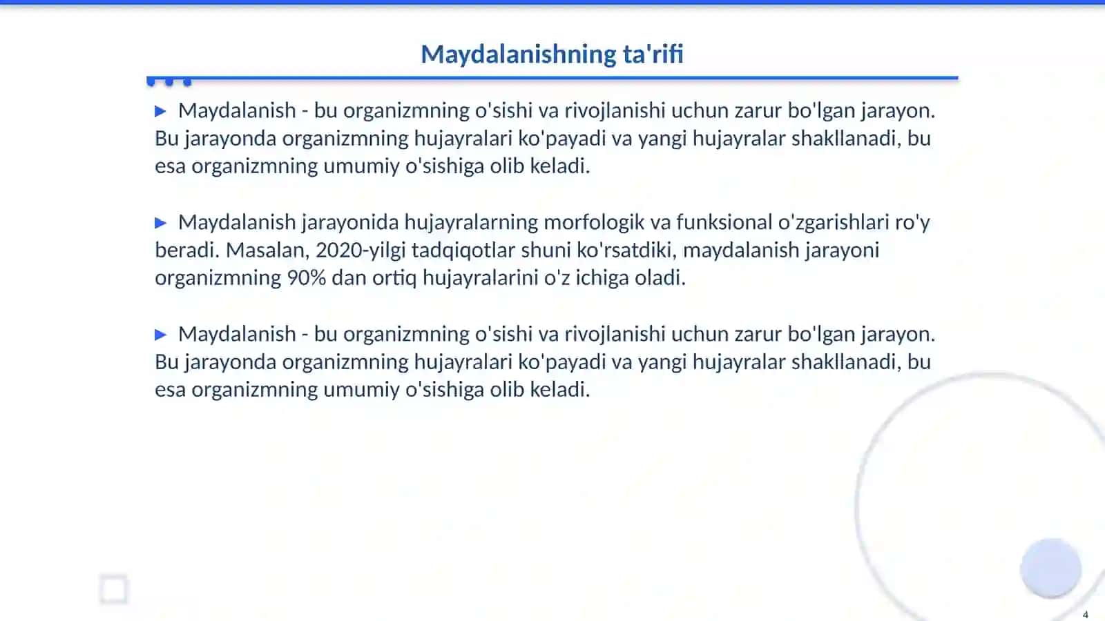 Maydalanish 4