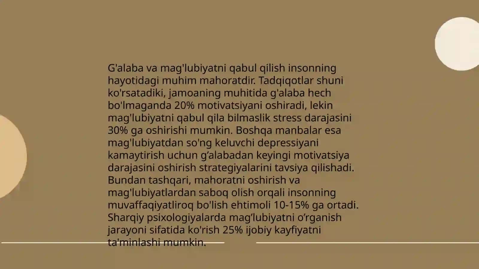 Musobaqadan keyingi psixik xolatlar 4