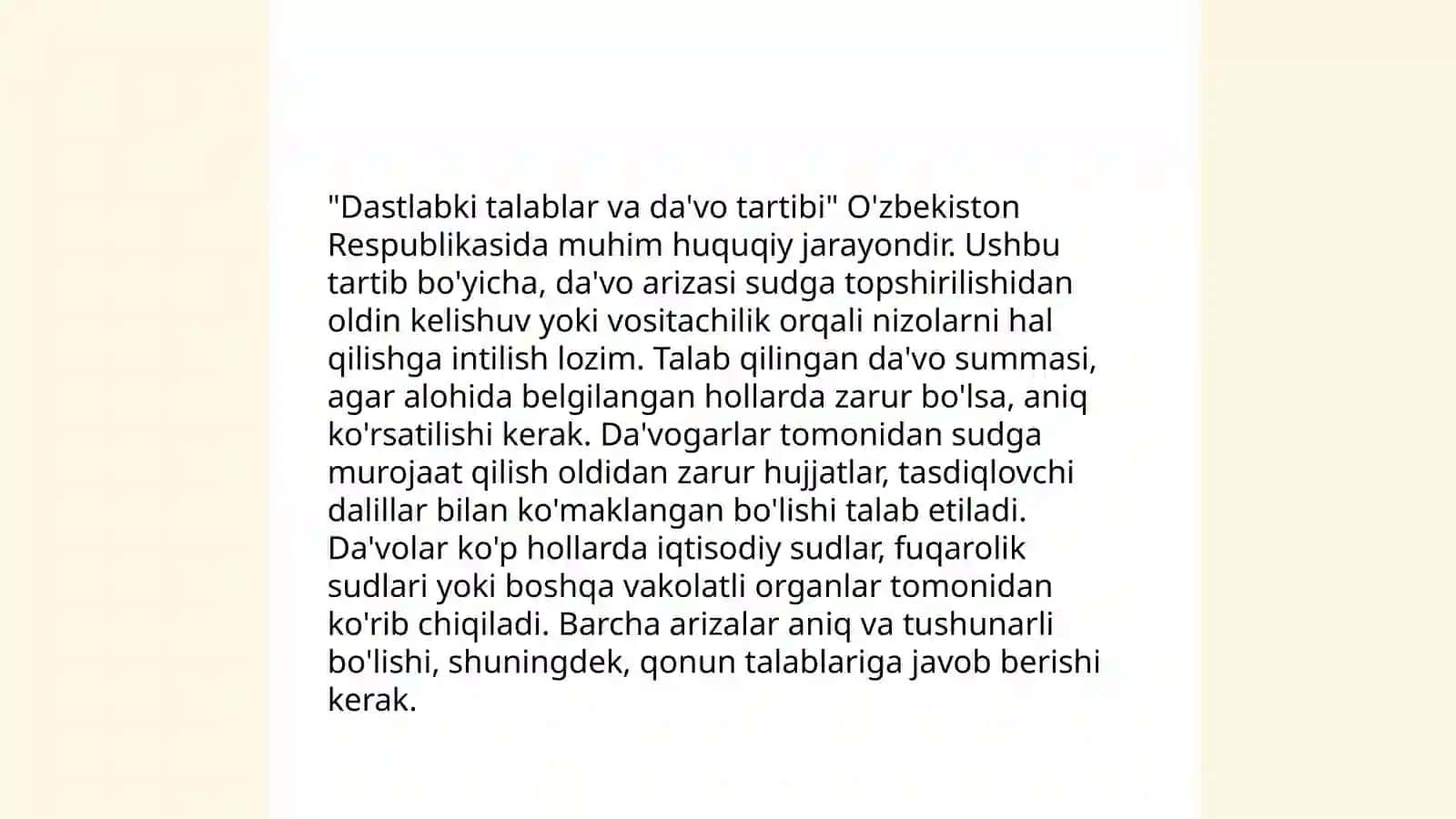 Fuqarolik protsessida davo 4