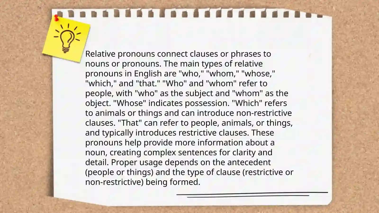 Definition of Relative Pronouns 4