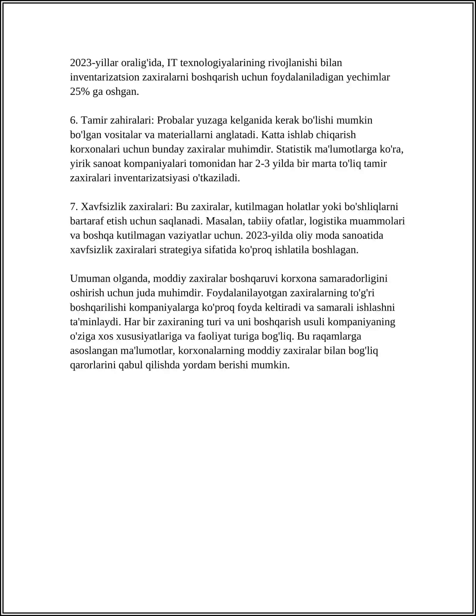 TOVAR MODDIY ZAXIRALARI HISOBI 4