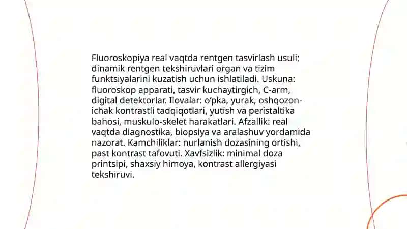 Rentgenologik tekshirish metodlari 4