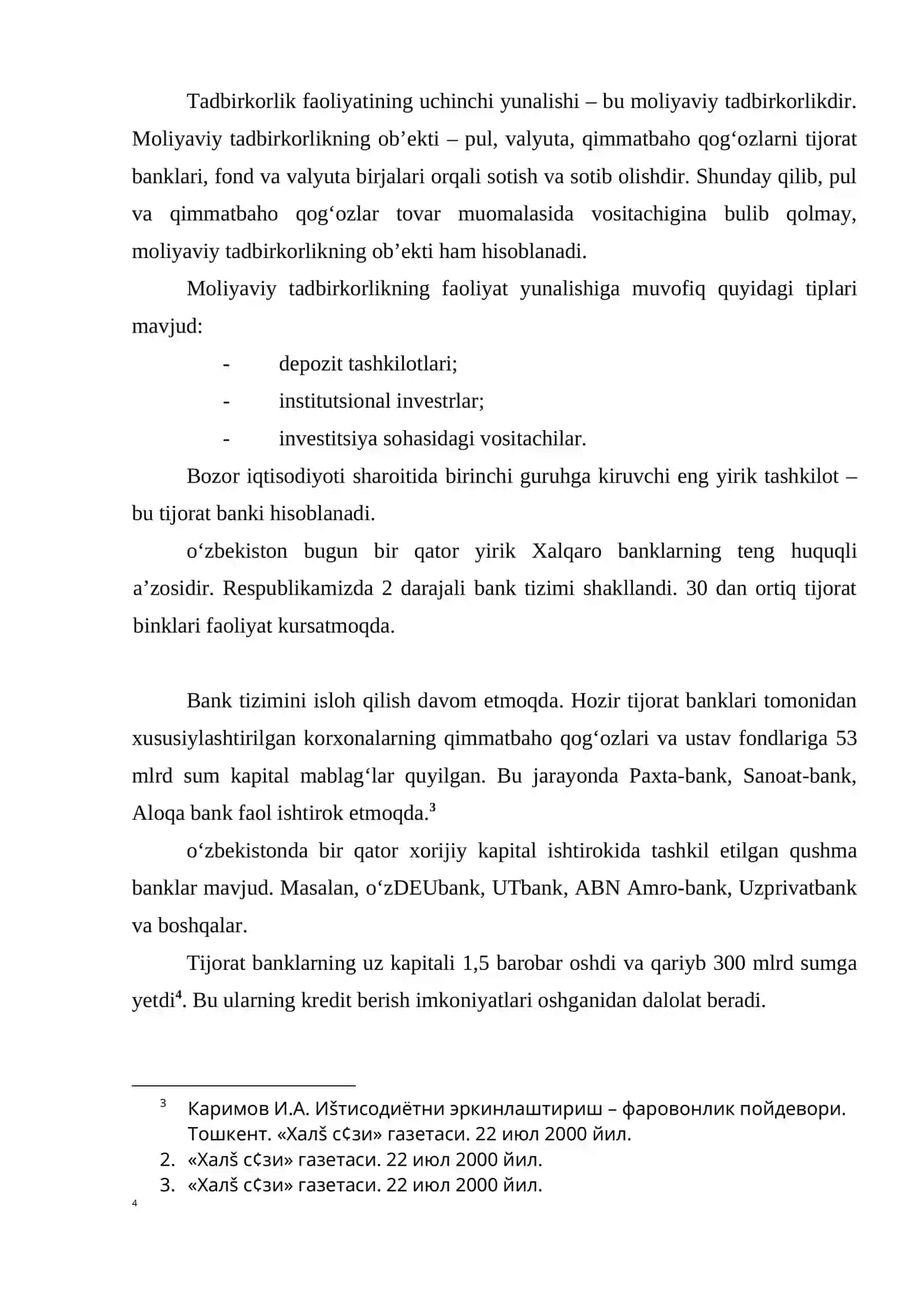 Kichik va o’rta biznesning tashkiliy shakllari 4