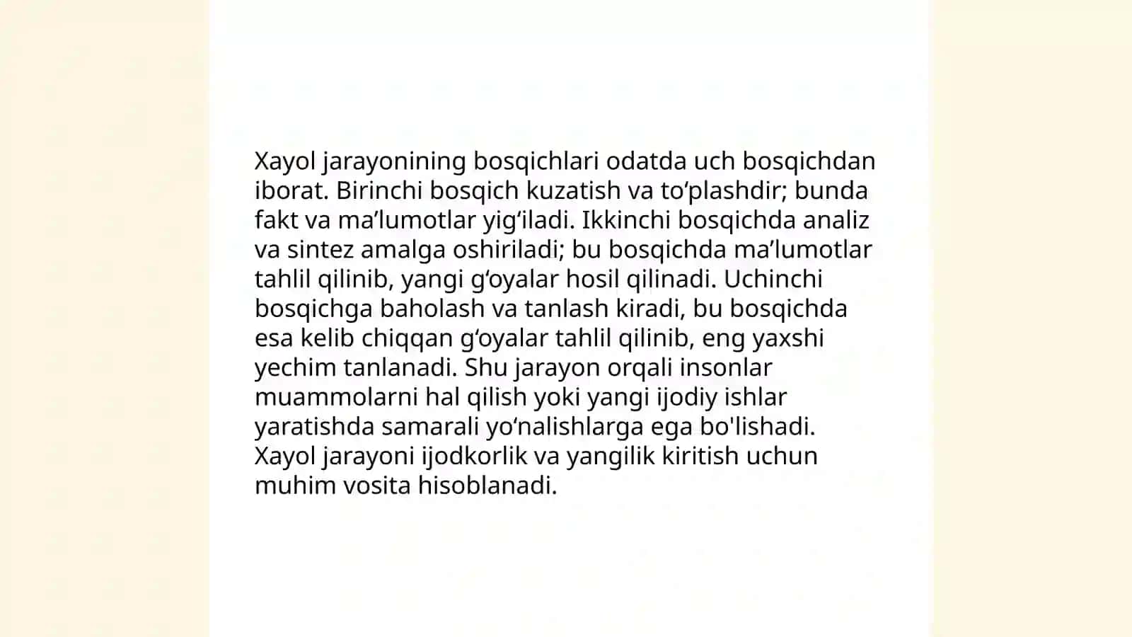Xayolning psixologik asosi 4