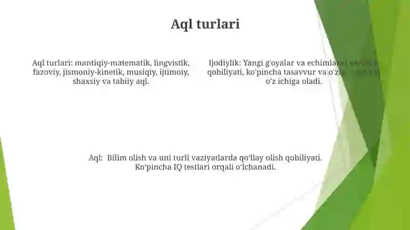 Intelekt va kreativlik 4