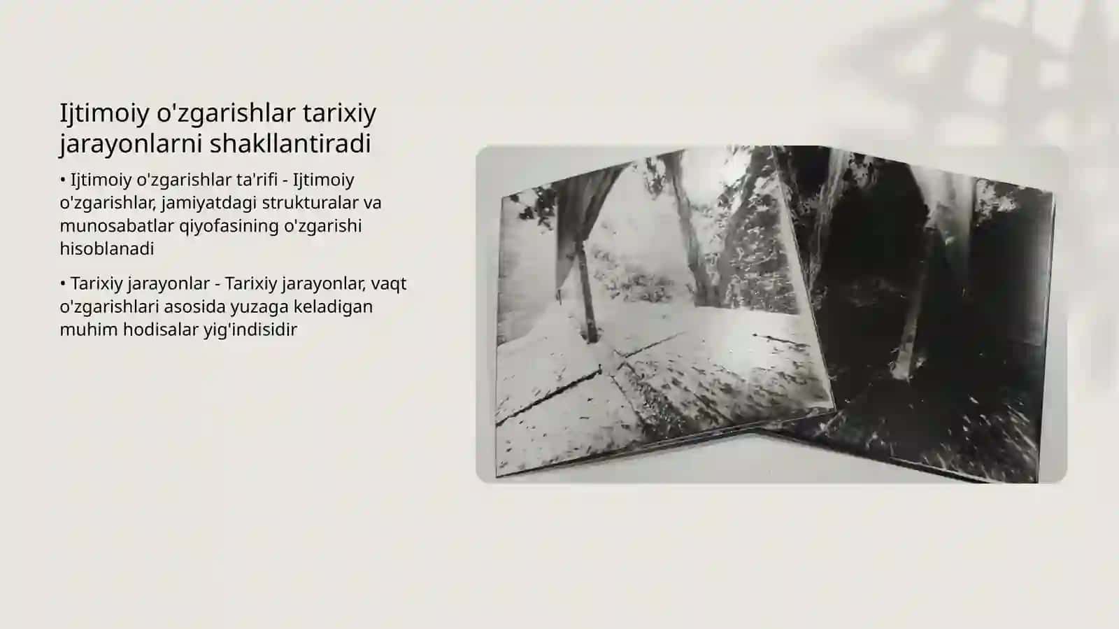 Ijtimoiy o'zgarishlar 4