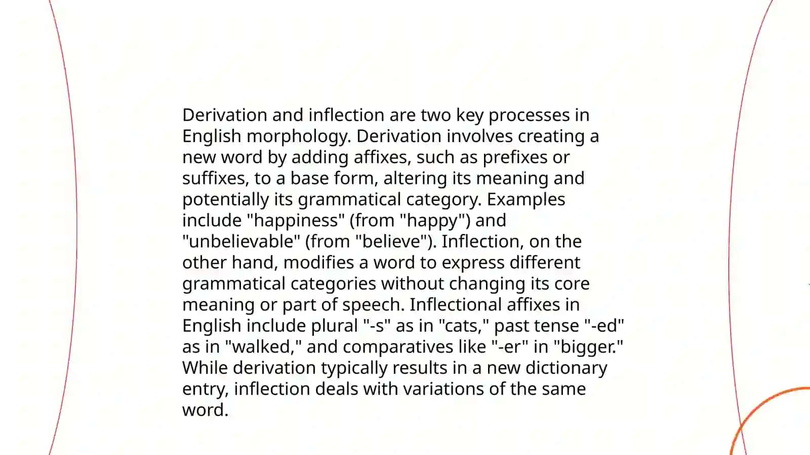 Morphology (how words are built) Sytax (how sentences are formed) 4