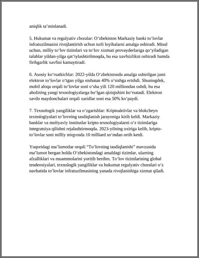 TOʻLOV QILDIMKU 4