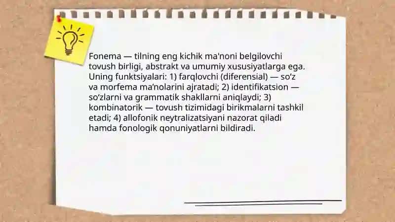 Tilning fonetik sathlari 4