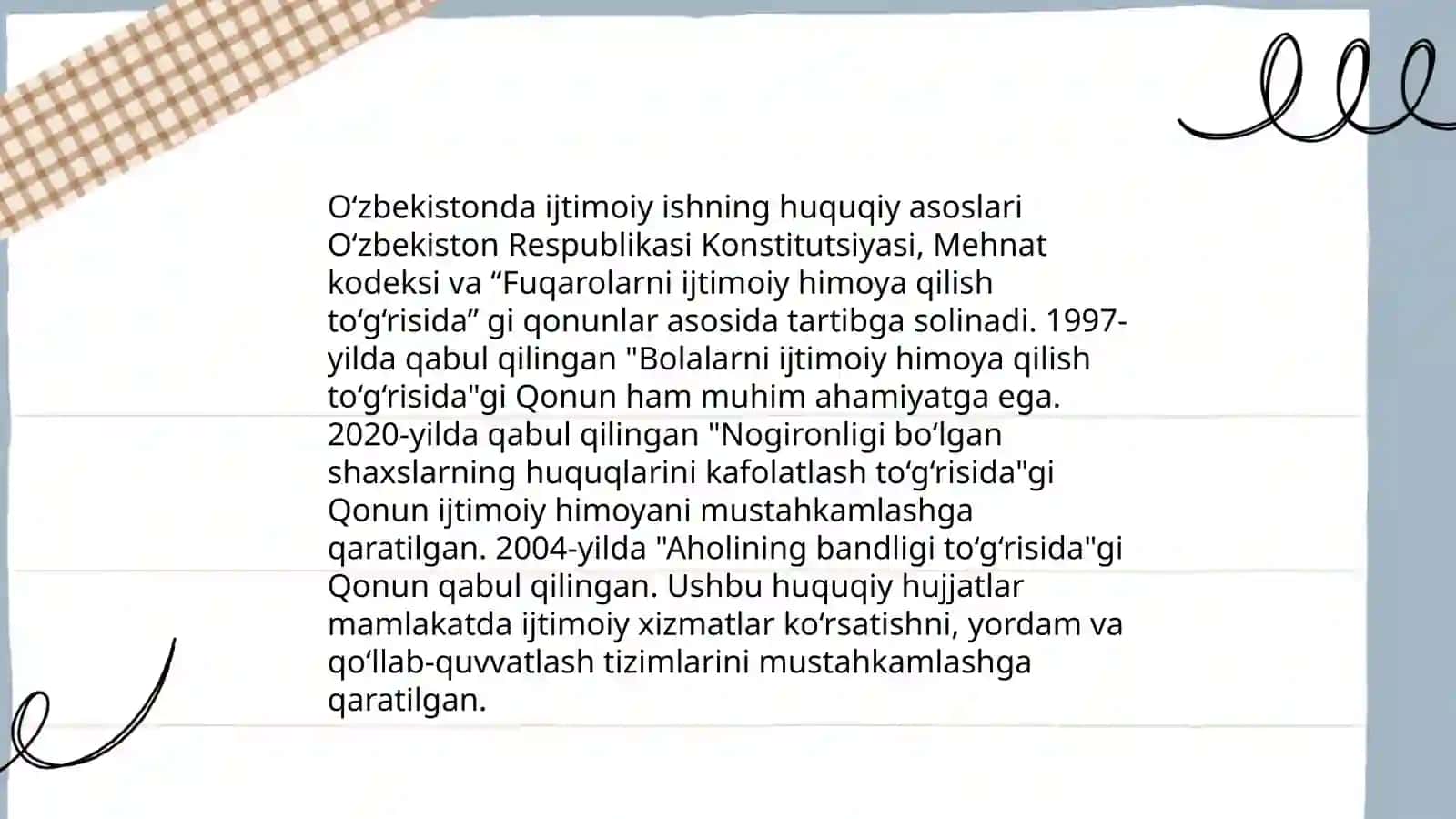 Ijtimoiy ishning tarixi O'zbekistonda 4