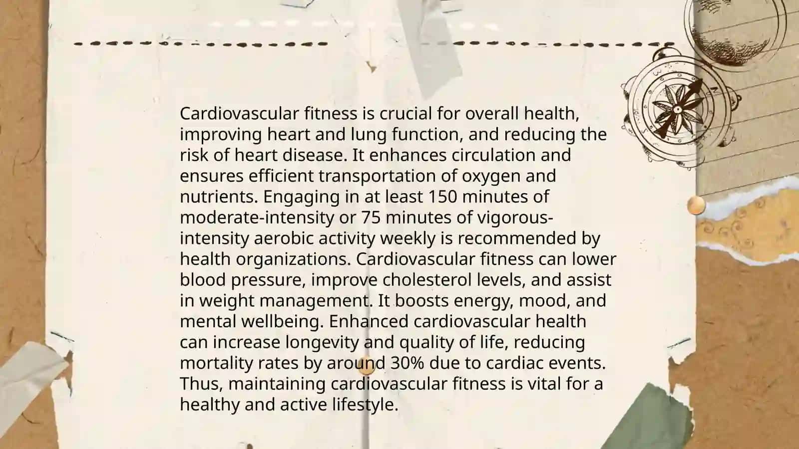 Present information about healthy fitness 4