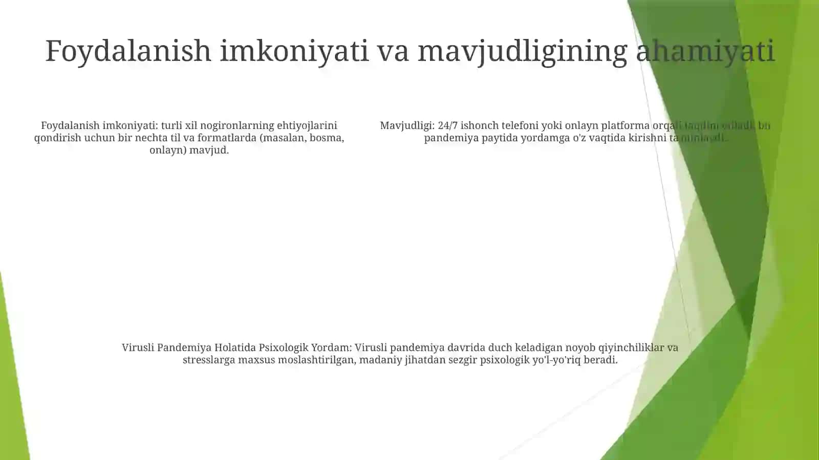 Virusli Pandemiya Holatida Psixologik Yordam 4