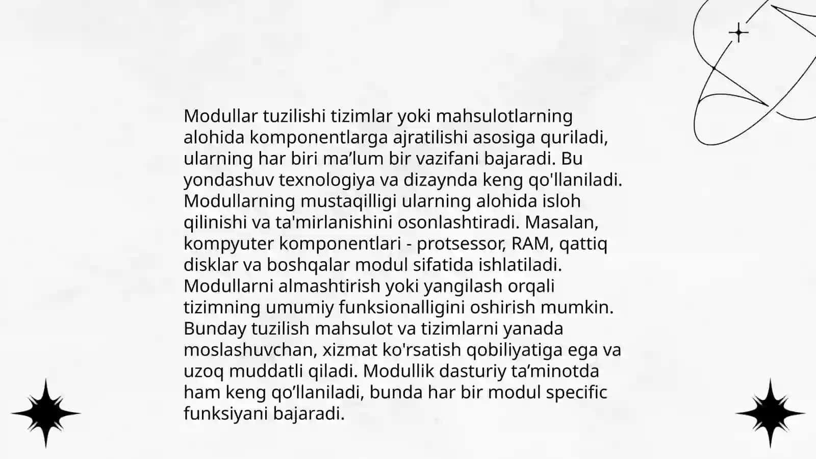 Nostandart modullarni yaratish va ularni dasturda qo'llash 4