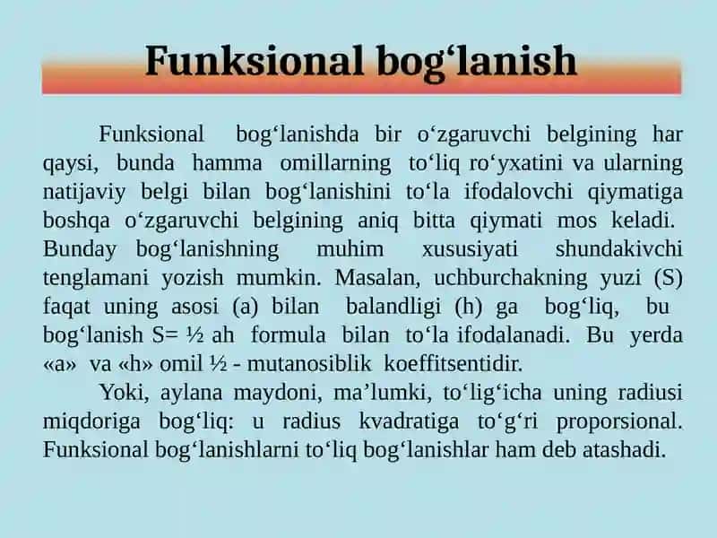 KORRELYATSION VA REGRESSION TAHLIL 4