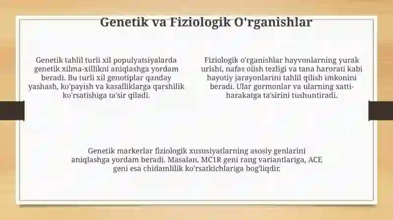 Hayvonlarni o'rganish usullari 4