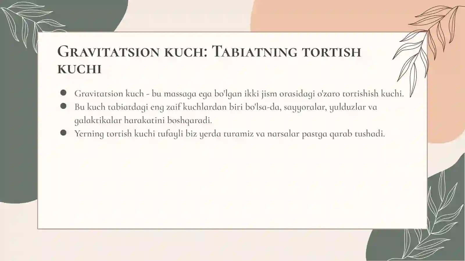 Mexanik kuchlar dunyosiga sayohat 4