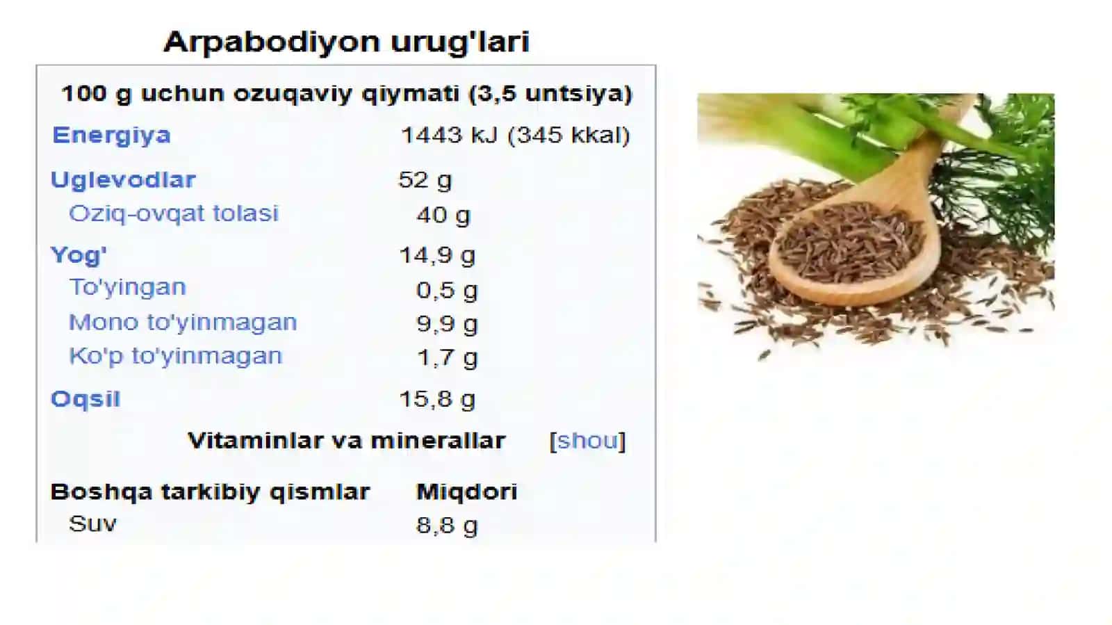 Arpabodiyon ahamiyati, biologiyasi 4