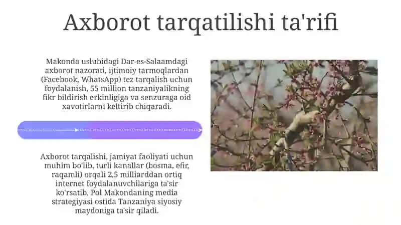 Media Makonda'ning aloqa strategiyasi 4