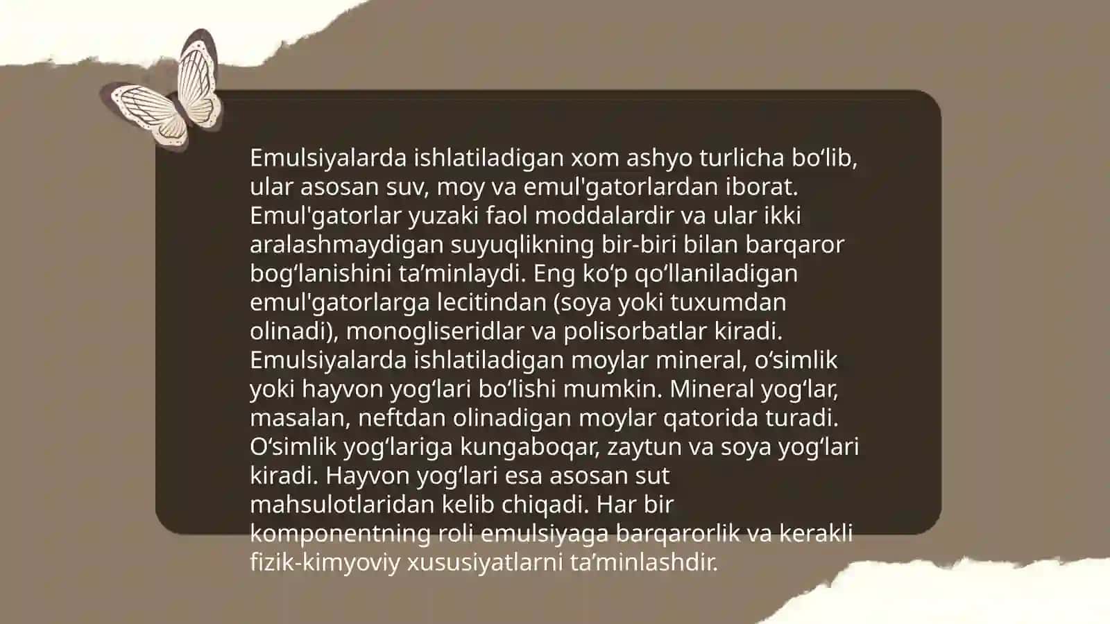 Emulsiya kremlarini ishlab chiqarish jarayoni 4