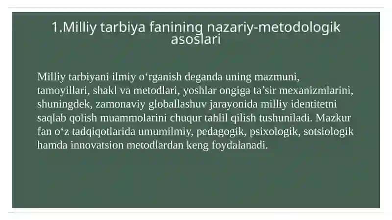 Milliy tarbiyafaning ilmiy tadqiqot metodlari 4