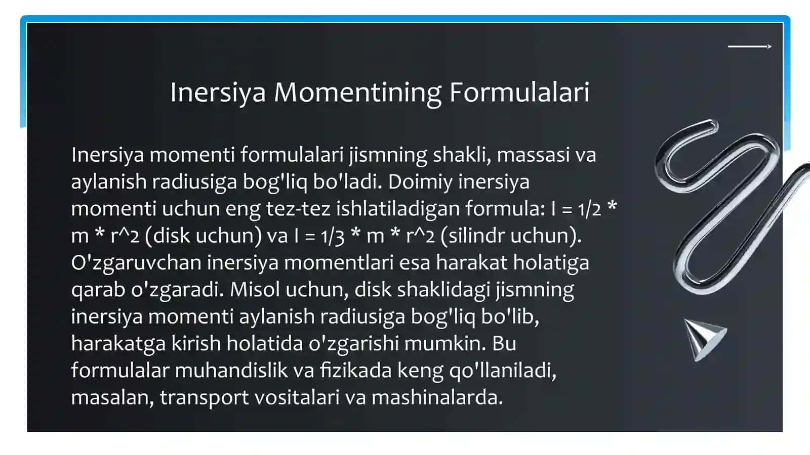 Inersiyamomentiningasosiytushunchalarivaformulalari 4