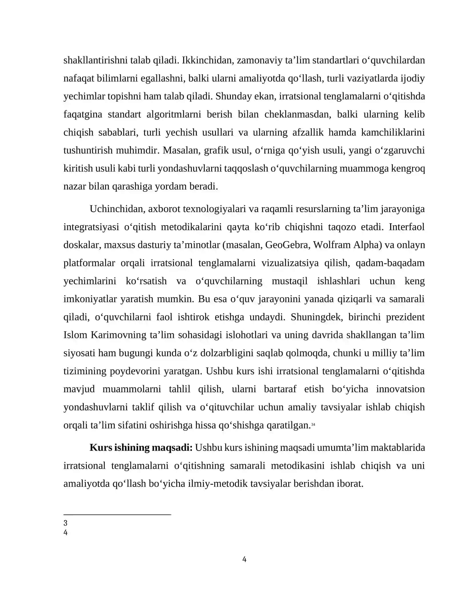“Irratsional tenglamalarni” o’qitish metodikasi 4