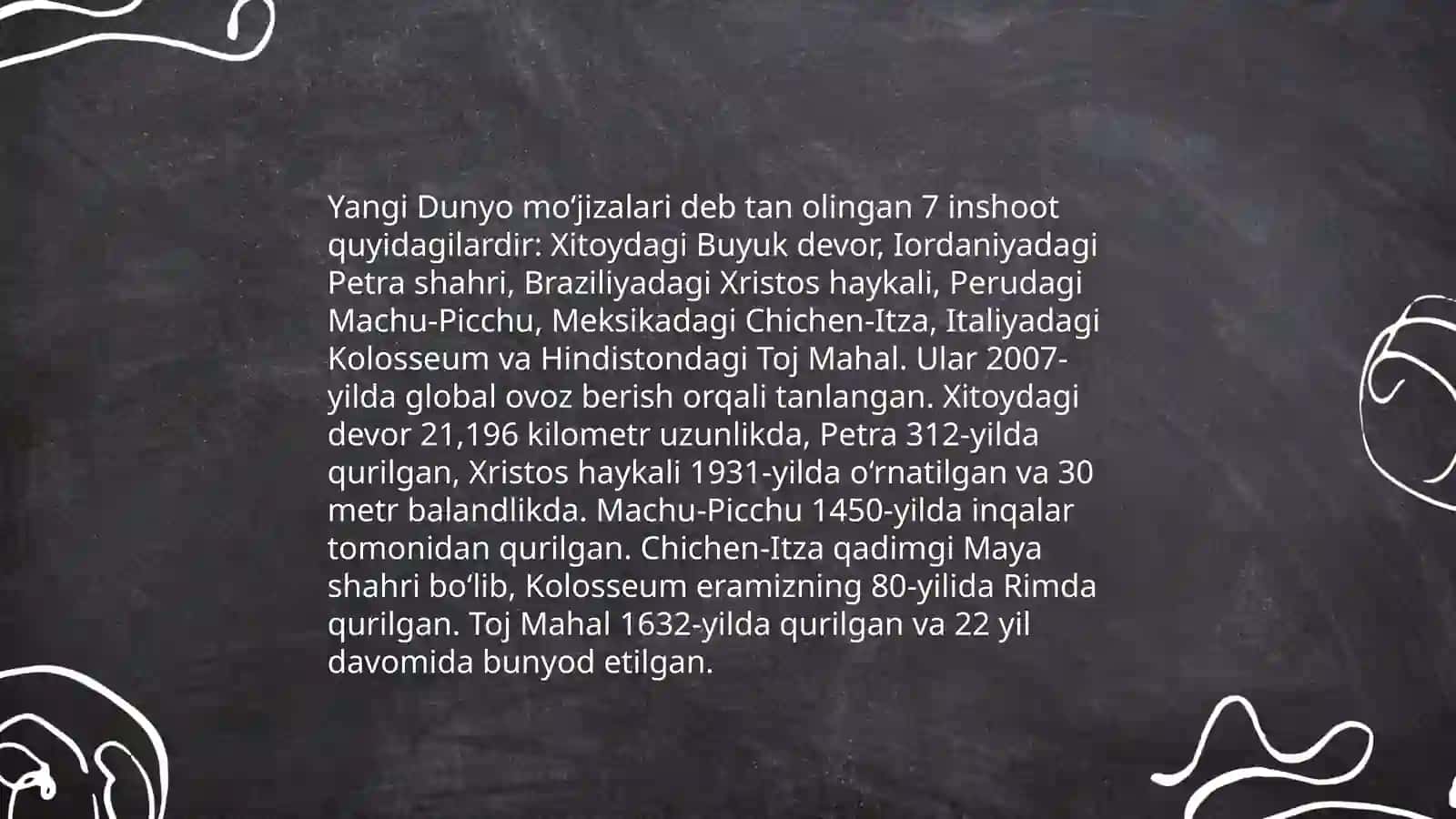 Dunyo moʻjizalari 4