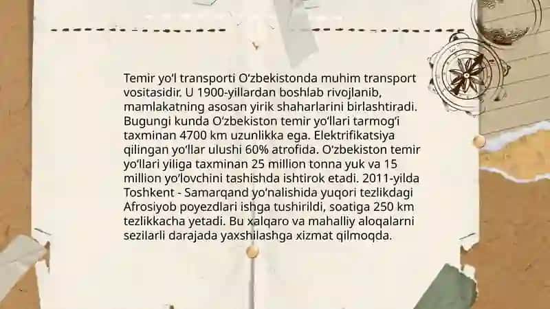 Oʻzbekiston transport geografiyasi 4