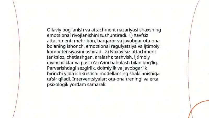 Shaxsning rivojlanishida oilaning roli 4