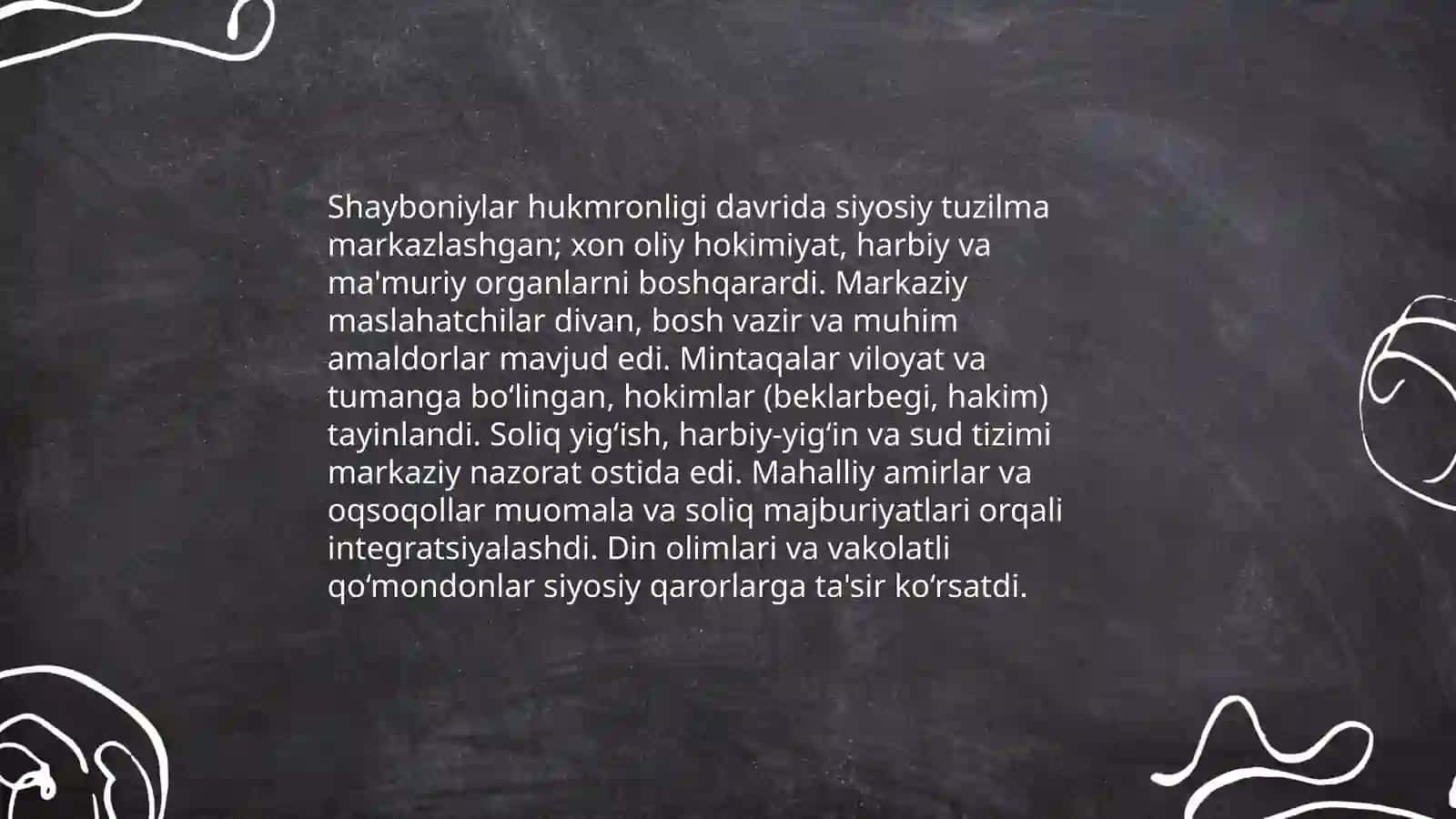 Shayboniylar Sulolasining hukmronligini oʻrganilishi 4