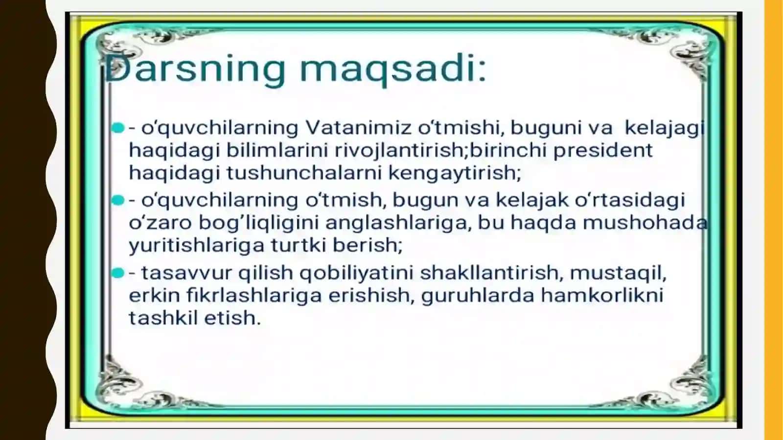 Mustaqillik darslar 4