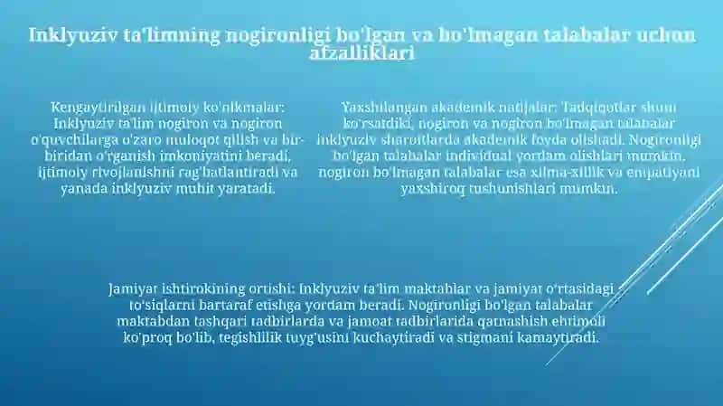 Inklyuziv Ta'lim Konsepsiyasi 4