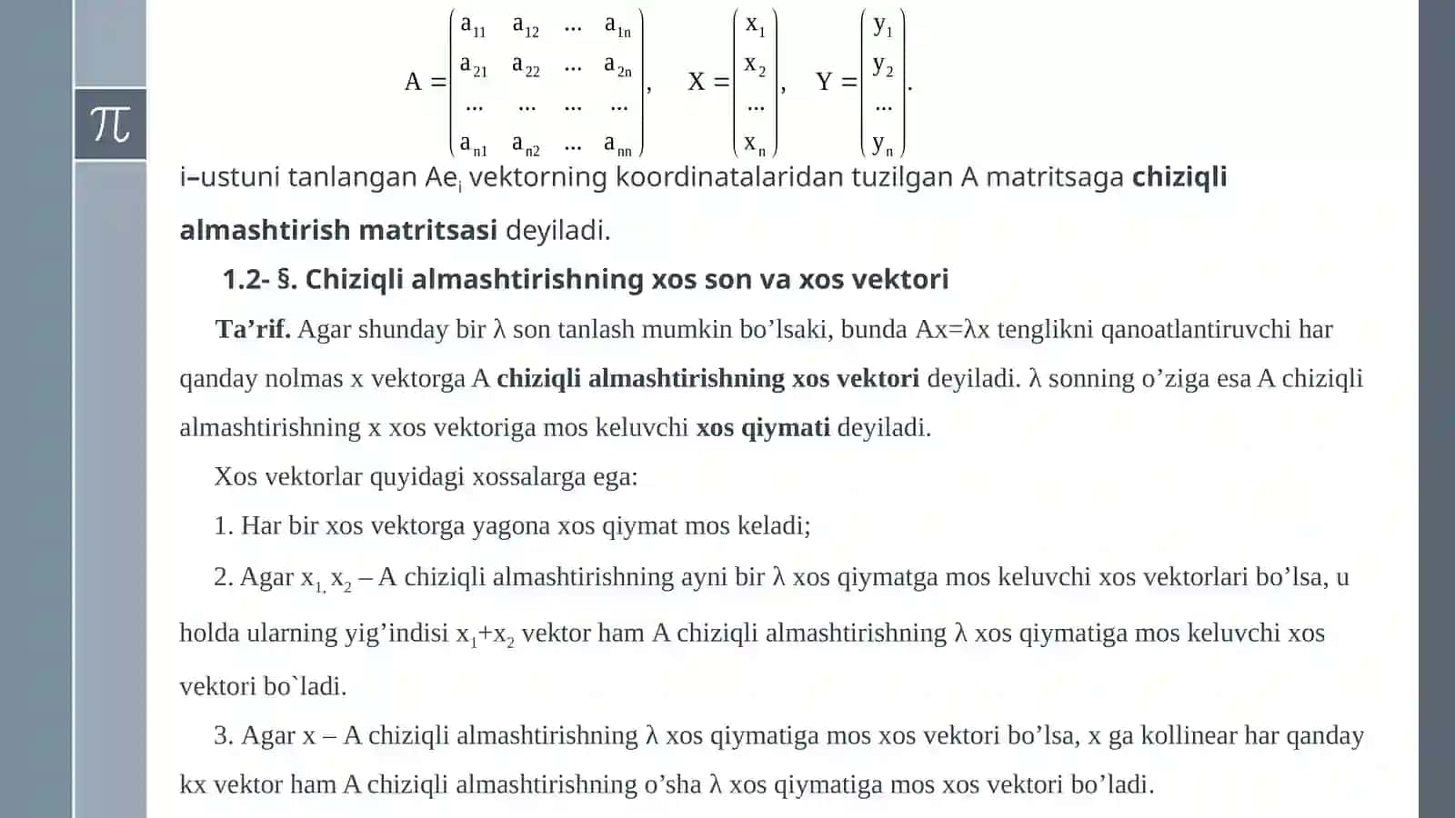 Chiziqlialmashtirishning Jordan normalshakli 4