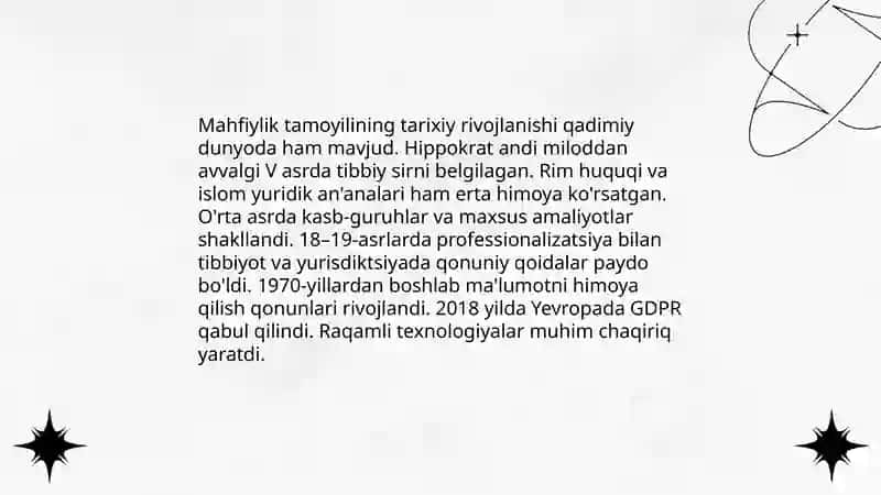 Mahfiylik tamoyili 4