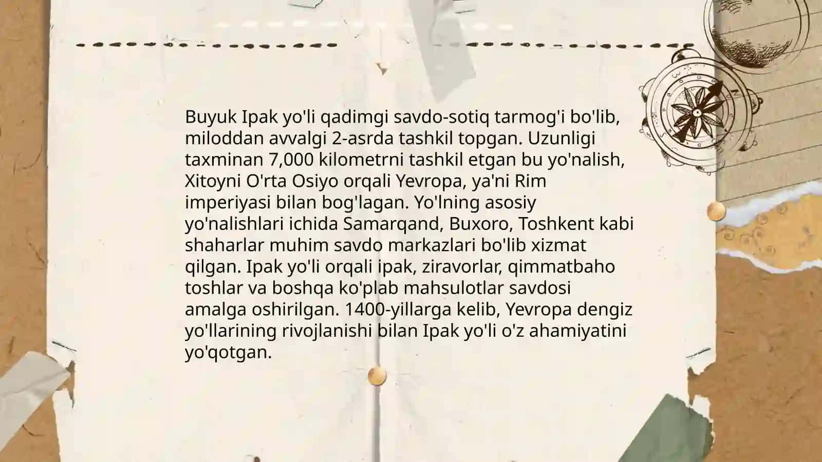 Buyuk ipak yo'li - muloqot va hamlorlik yo'li 4