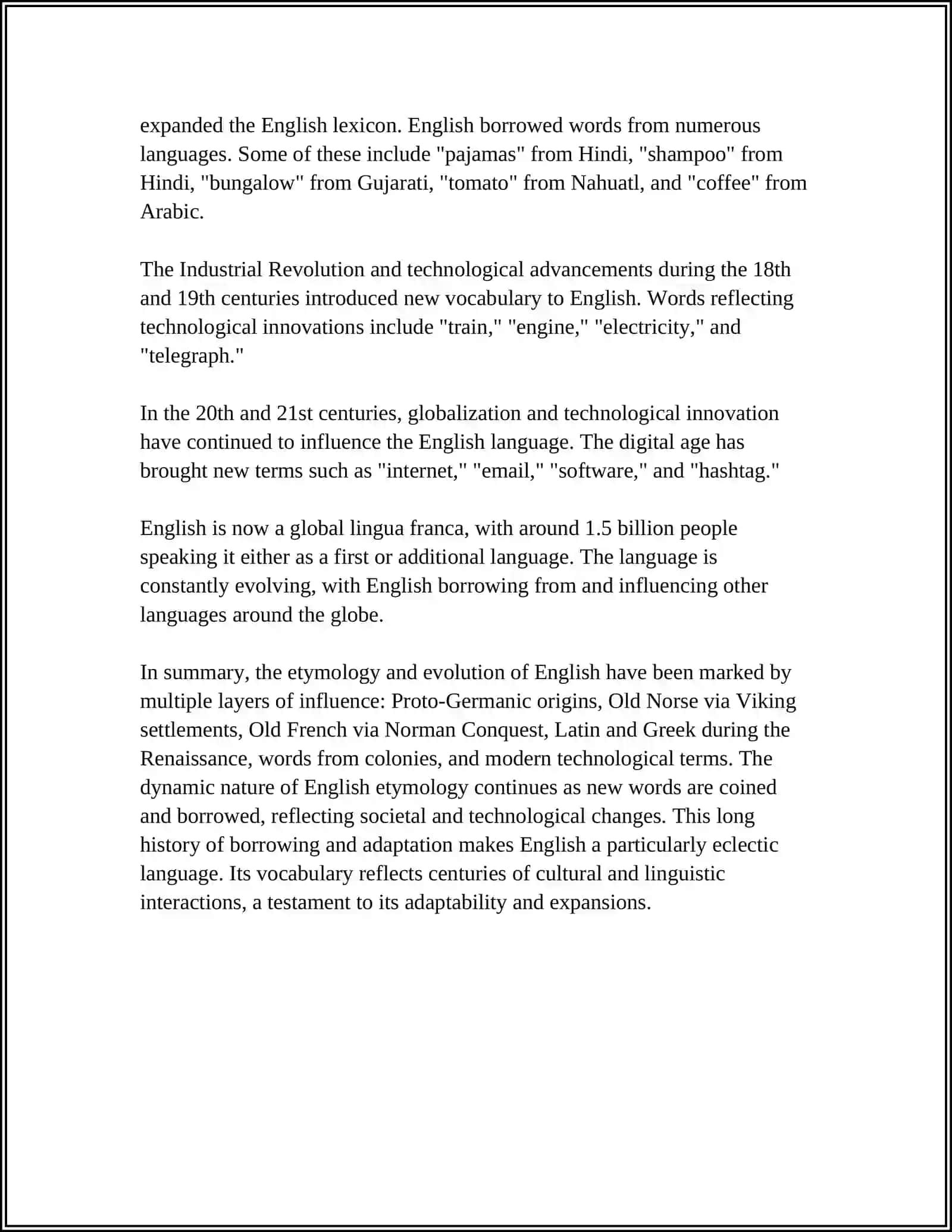 Theme: SEMANTIC STRUCTURE OF ENGLISH WORD CHANGES 4