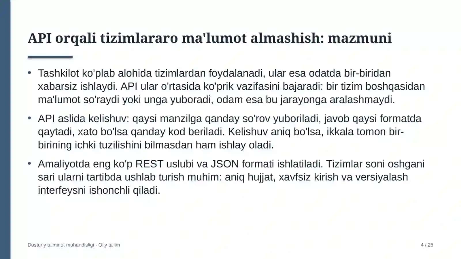moda sanoatida api orqali tizimlararo ma'lumot almashish 8055 4