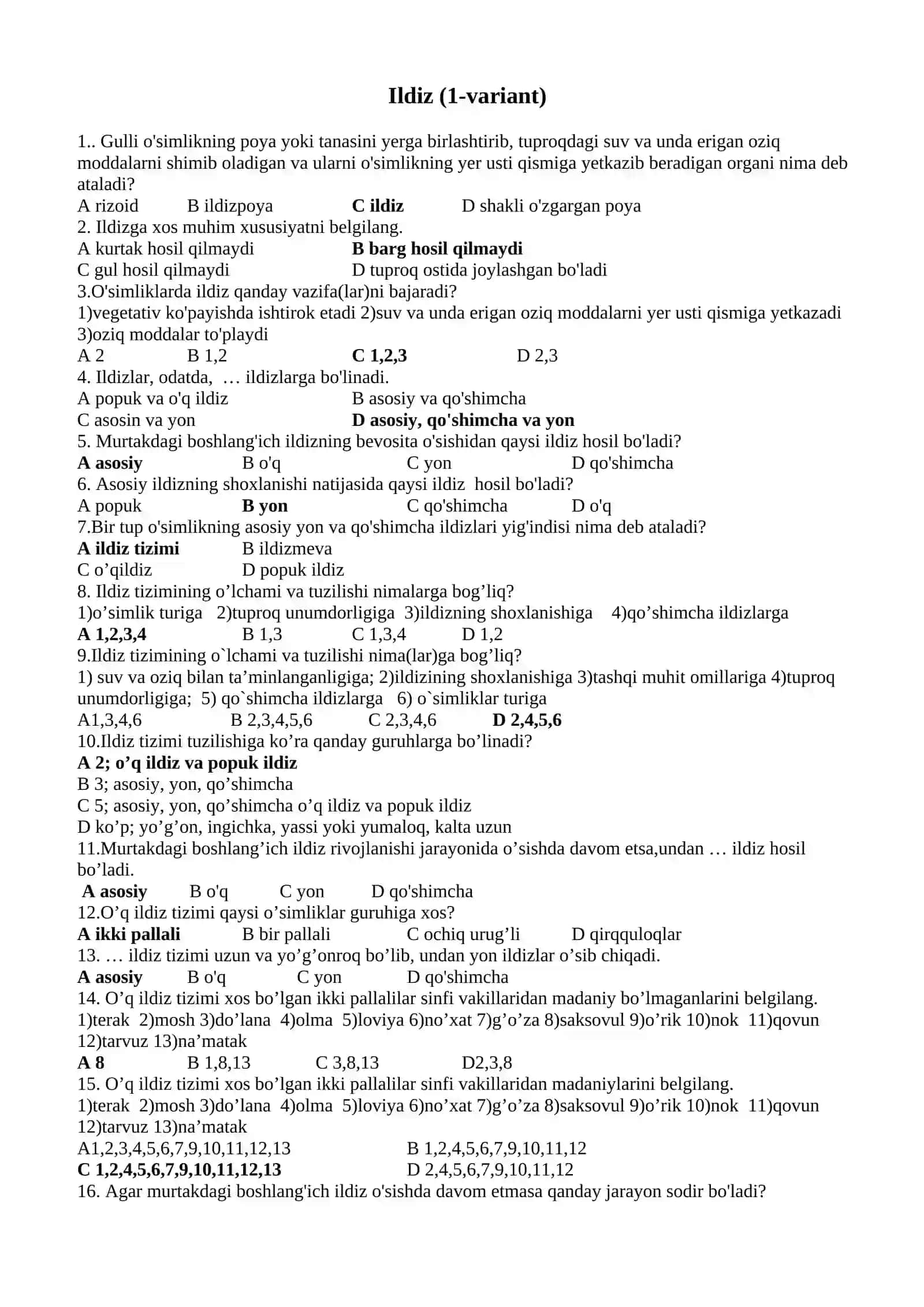 Ildiz (1-variant) 4