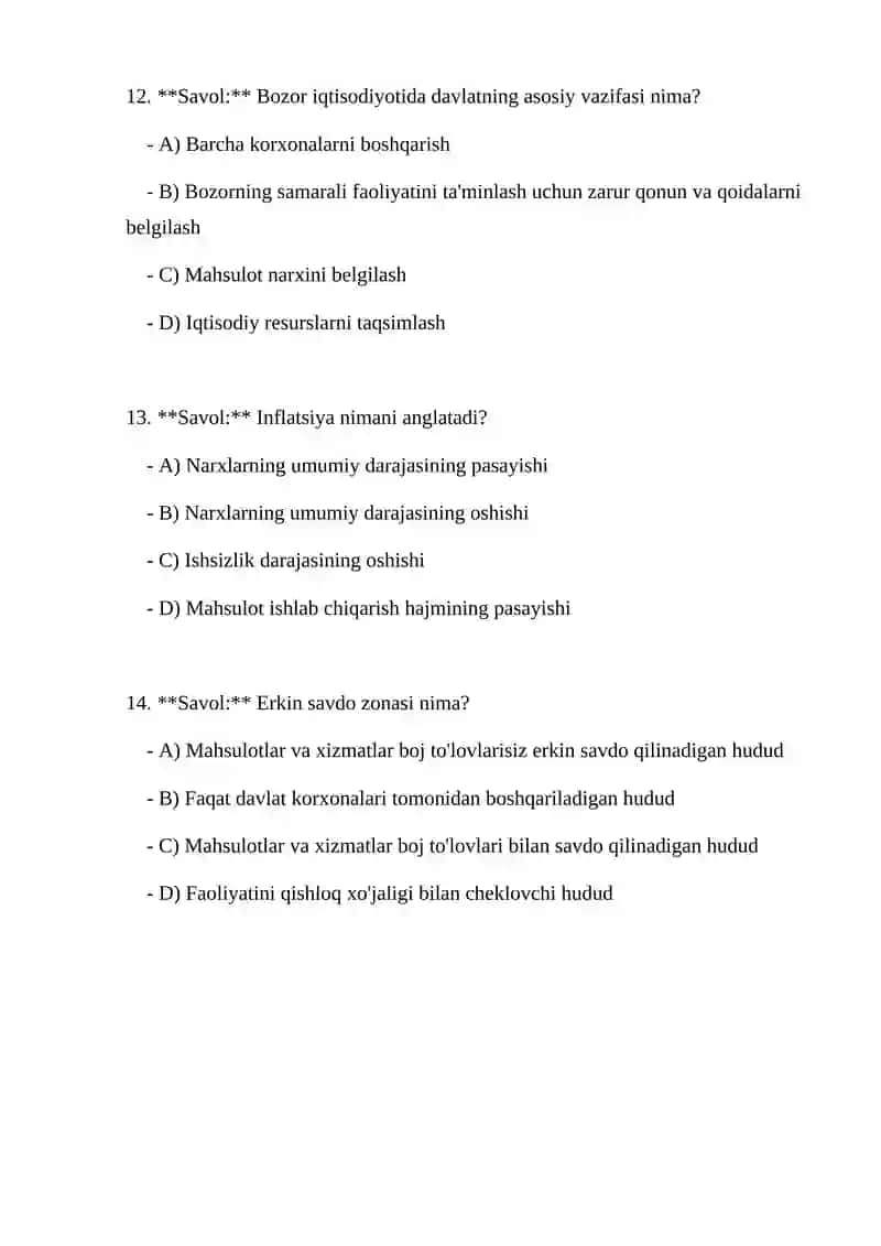 Bozor Iqtisodiyoti 4