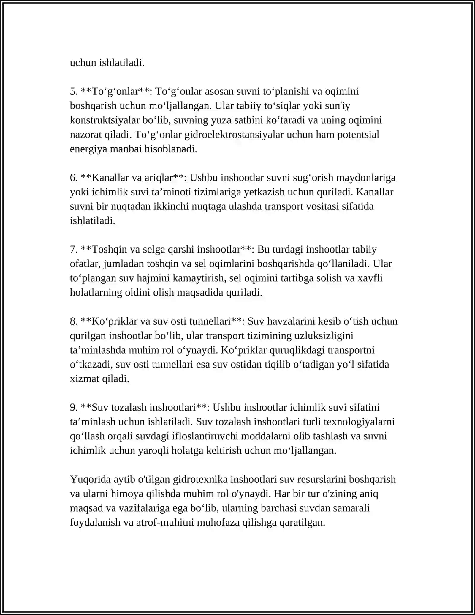 Gidrotexnika inshootlari 4